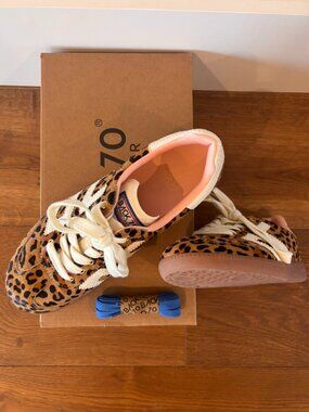 BLACK70 Leopard Print Sneakers, size 39 EU / 8-8.5 US